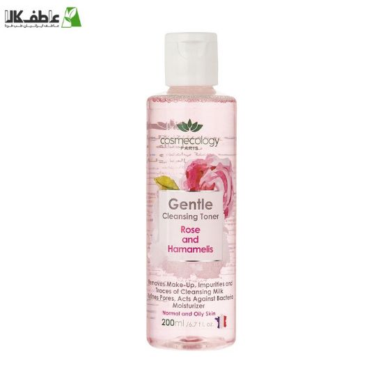 تونر پاک کننده صورت پوست های نرمال تا چرب کاسمکولوژی مدل Rose حجم 200 میلی لیتر