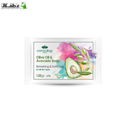 صابون شستشو آواکادو و زیتون  کاسمکولوژی مدل olive oil avocado soap وزن 120 گرم
