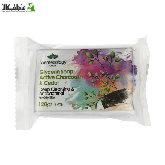 صابون شستشو زغال و سدر کاسمکولوژی مدل Cedar وزن 120 گرم