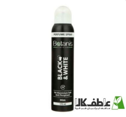 تصویر  اسپری بدن مردانه بوتانیس مدل Black &White حجم 175 میلی لیتر
