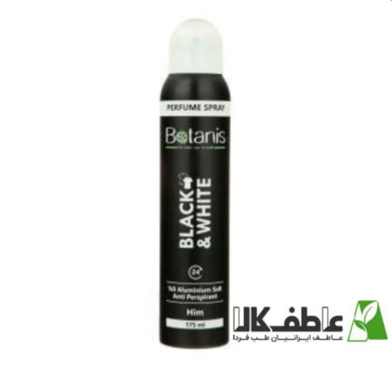 تصویر  اسپری بدن مردانه بوتانیس مدل Black &White حجم 175 میلی لیتر