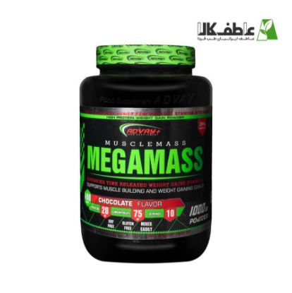 تصویر  پودر مکمل افزایش وزن و حجم عضلانی 1000 MegaMass Muscle Mass برند Advay+