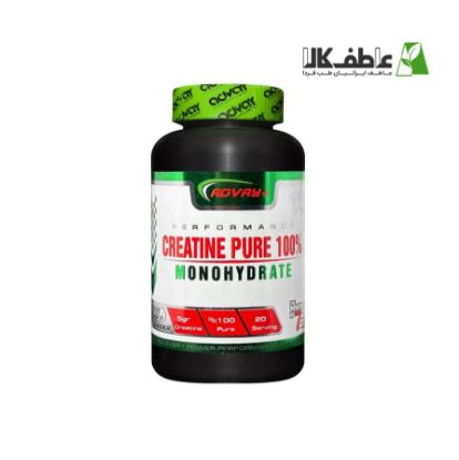 تصویر  مکمل کراتین  Creatine Pure 100% Monohydrate برند Advay+ (100 گرم)
