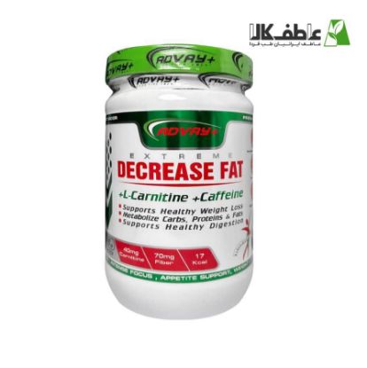 تصویر  مکمل Extreme Decrease Fat +L-Carnitine +Caffeine برند ADVAY+