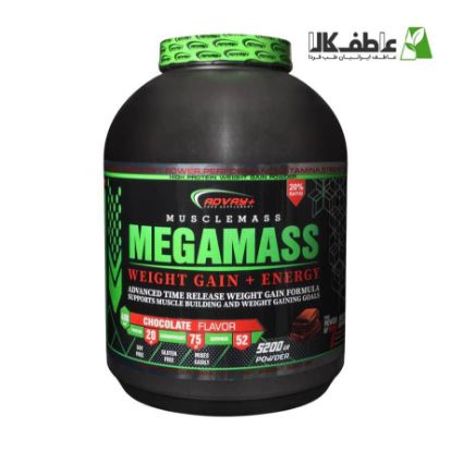 تصویر  پودر گینر افزایش وزن 5200 Musclemass MEGAMASS – Weight Gain + Energy – Chocolate Flavor برند ADVAY+