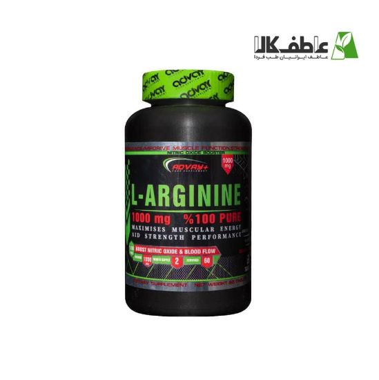 تصویر  قرص L-ARGININE 1000 mg برند ADVAY+ (60 عدد)