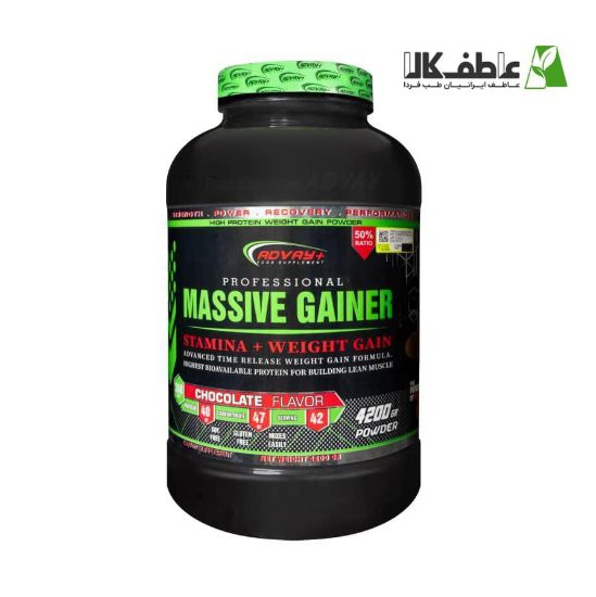 تصویر  مکمل افزایش وزن 4200 Professional Massive Gainer برند ADVAY+