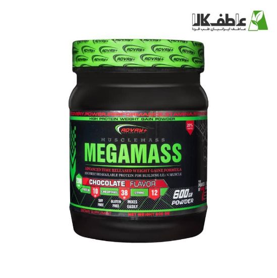تصویر  مکمل گینر 600 MEGAMASS برند ADVAY+