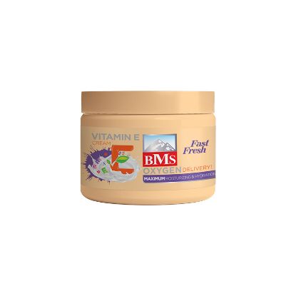 تصویر  کرم مرطوب کننده ویتامین-E کاسه‌ای بی.ام.اس