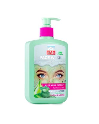 تصویر  ژل شست و شوی صورت بی.ام.اس حاوی عصاره آلوئه ورا