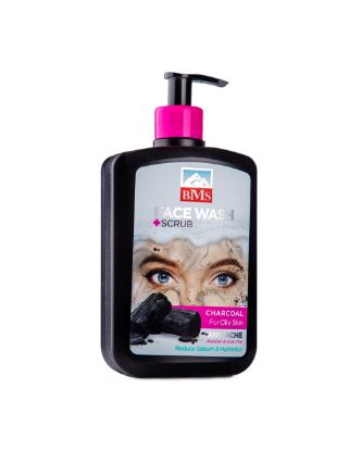 تصویر  ژل شستشوی صورت  بی.ام.اس حاوی دانه های اسکراب ذغال اکتیو 