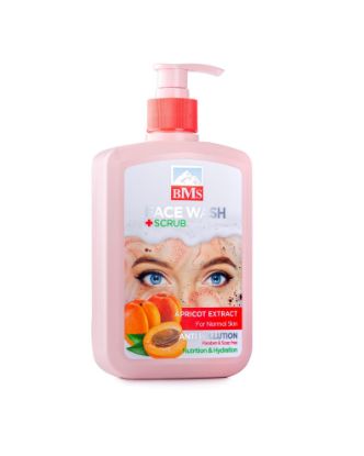 تصویر  ژل شستشوی صورت بی.ام.اس حاوی اسکراب عصاره زرد آلو بی.ام.اس