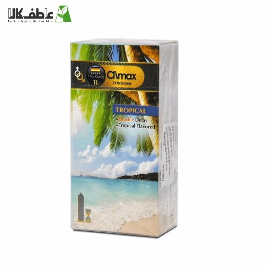 تصویر  کاندوم کلایمکس مدل Tropical(استوایی) بسته 12 عددی