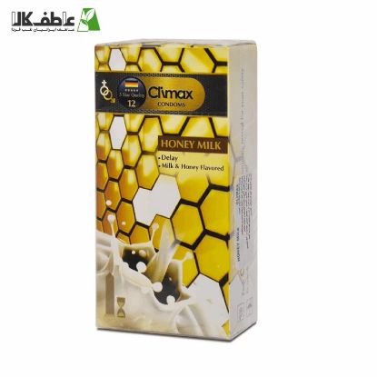 تصویر  کاندوم خاردار شیر و عسل HONEY MILK کلایمکس – ۱۲ عددی