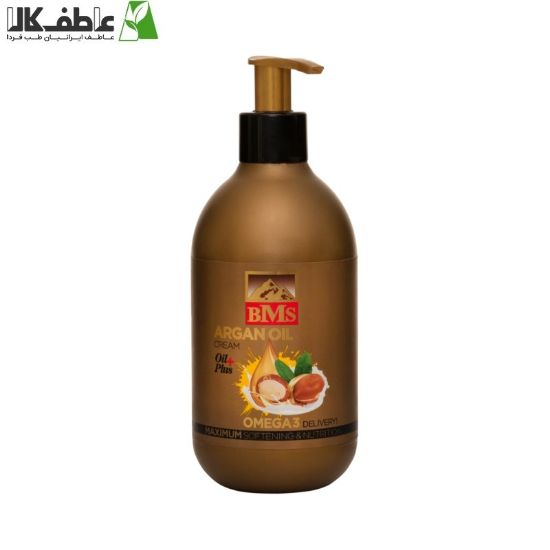 تصویر  کرم مرطوب کننده روغن آرگان پمپی بی.ام.اس