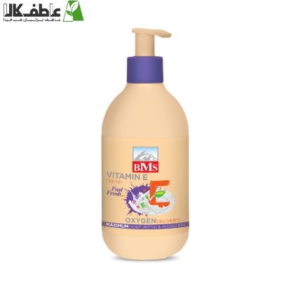 تصویر  کرم مرطوب کننده ویتامین-E پمپی بی.ام.اس