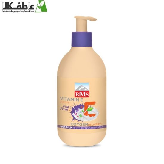 تصویر  کرم مرطوب کننده ویتامین-E پمپی بی.ام.اس