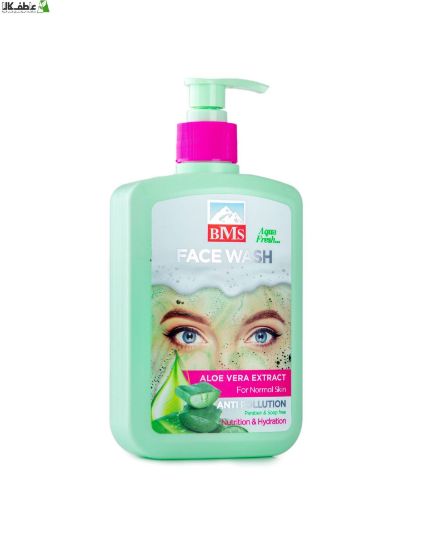 تصویر  ژل شست و شوی صورت بی.ام.اس حاوی عصاره آلوئه ورا