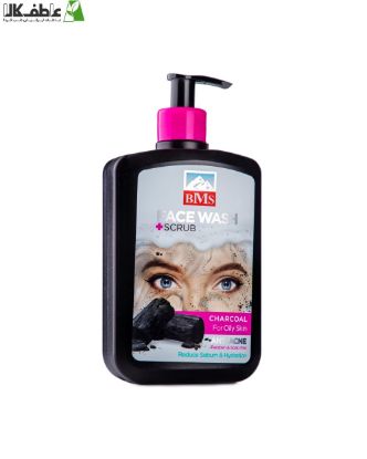 تصویر  ژل شستشوی صورت  بی.ام.اس حاوی دانه های اسکراب ذغال اکتیو 